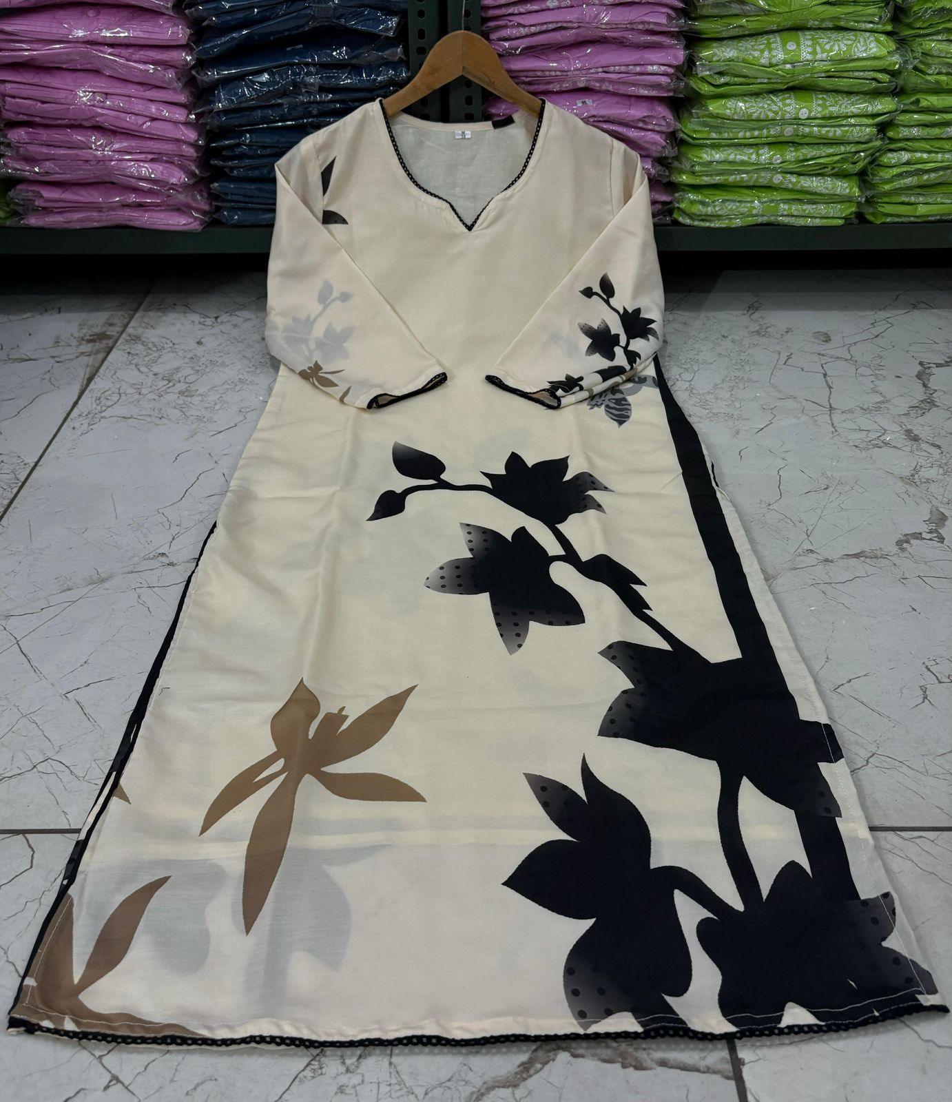 lavena white and black dupatta cotton suit