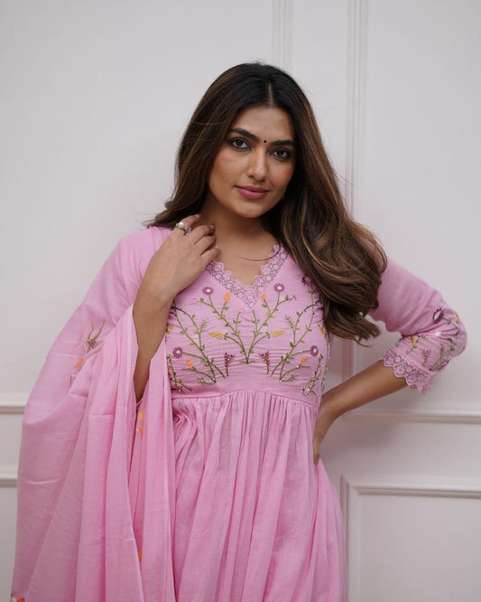 Tanawana Wine Pink Suit Set